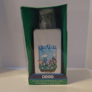 Dixie Tiny Toon Adventures Kitchen Pop -Up Dispenser & Cups
